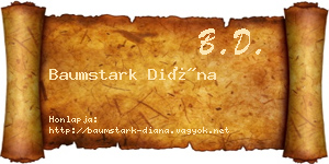 Baumstark Diána névjegykártya